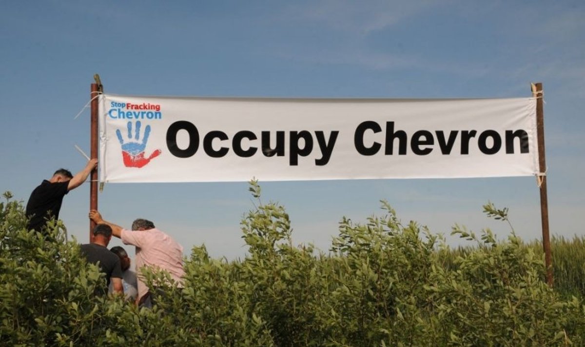 „Occupy Chevron“ (Okupuok "Chevron")