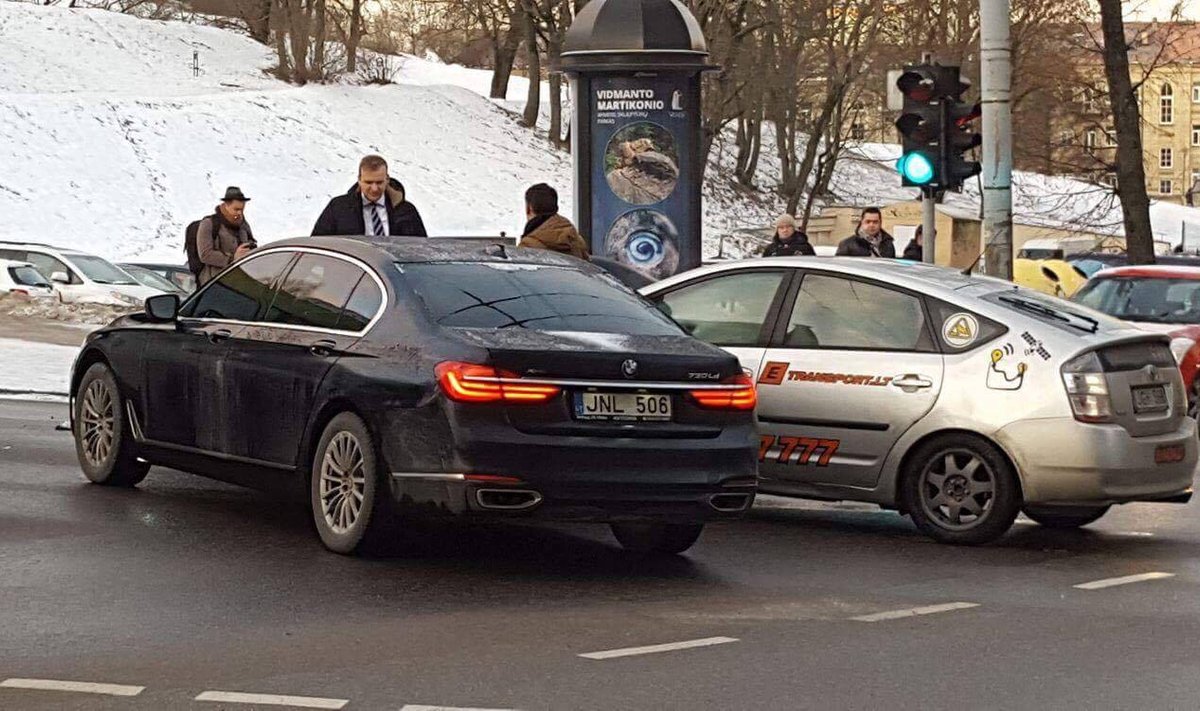 Seimas Speaker Viktoras Pranckietis got into a minor accident