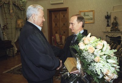 V. Putinas ir B. Jelcinas