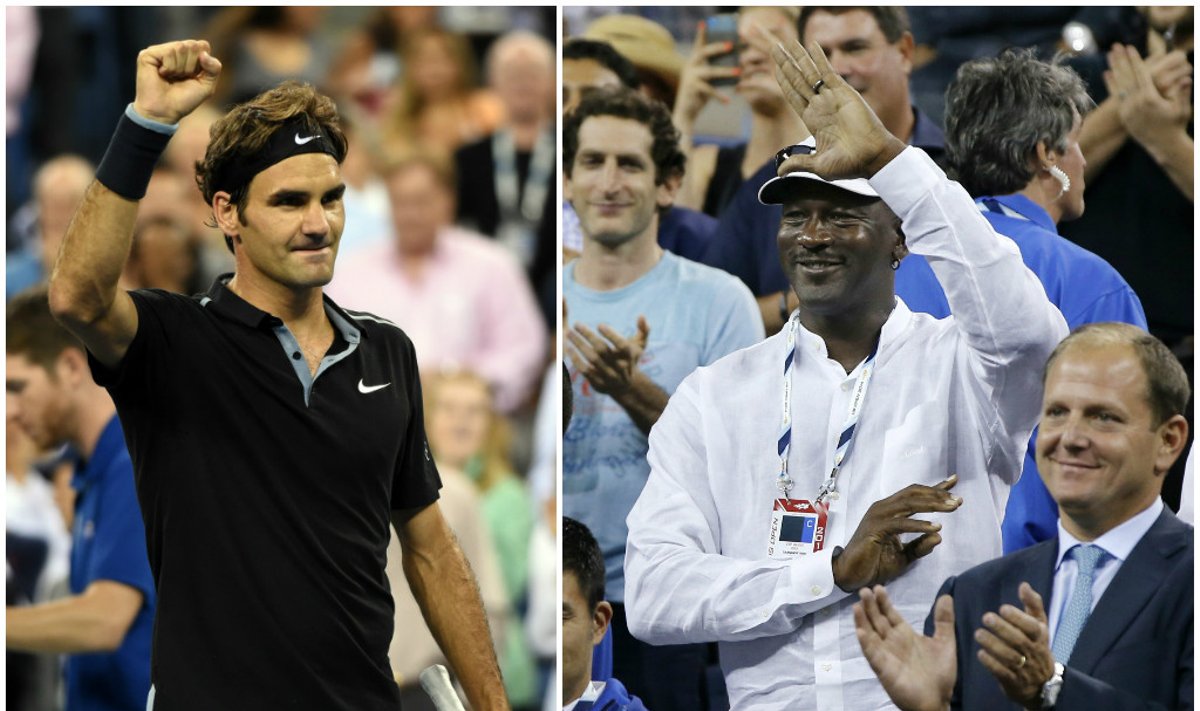 Rogeris Federeris ir Michaelas Jordanas