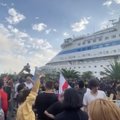 Protestuotojų pergalė? Rusų turistus plukdžiusio laivo Sakartvele daugiau nebus