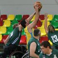 Lietuvos krepšinio vežimėliuose rinktinė Europos čempionate pergalių neiškovojo