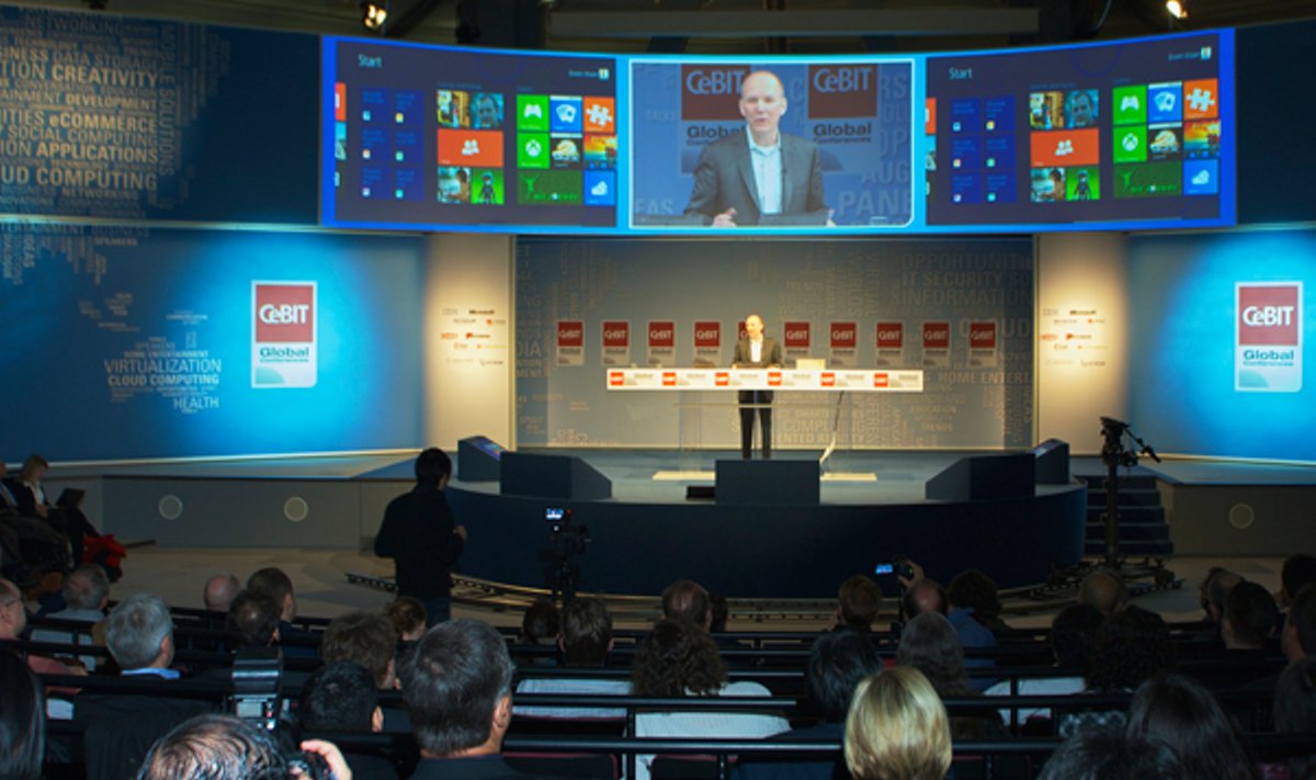 "Windows 8" pristatymas parodoje "CeBIT"