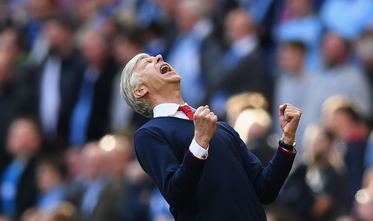 Trenerio Arsene'o Wengero reakcija – "Arsenal" išplėšė pergalę