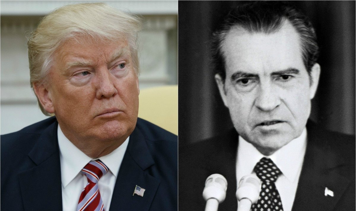 Donaldas Trumpas ir Ričardas Nixonas