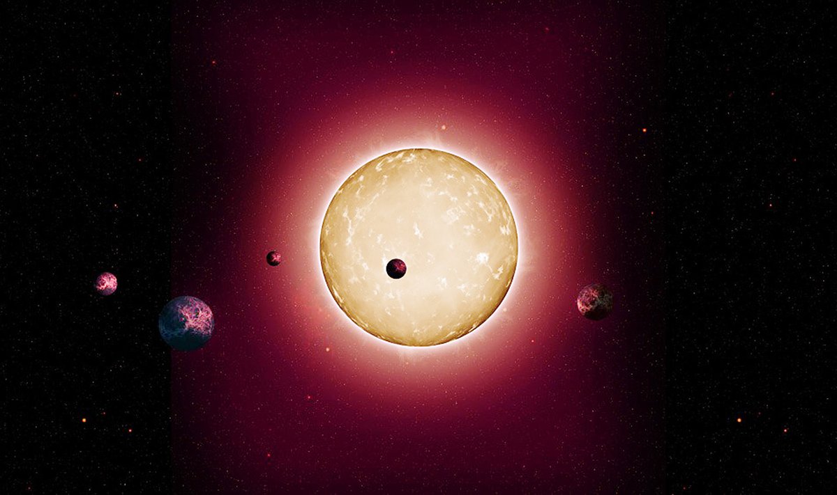 Menininko įsivaizduojamas "Kepler 444" vaizdas