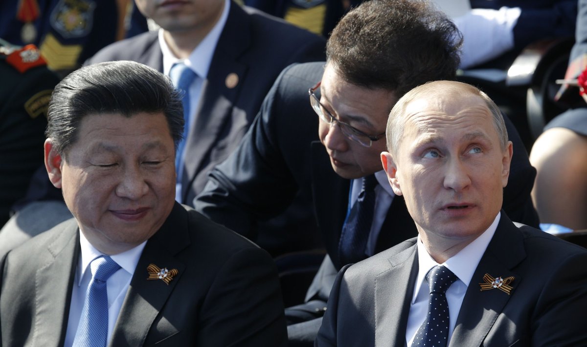 Vladimiras Putinas ir Kinijos Liaudies Respublikos prezidentas Xi Jinping