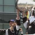 Gerbėjai ir „Kings“ komanda šventė pergalę NHL čempionate