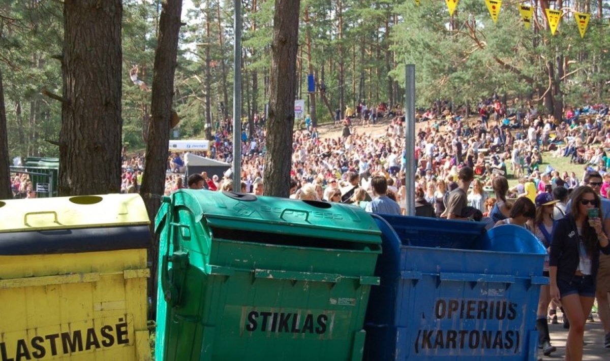 Atliekų rūšiavimo konteineriai