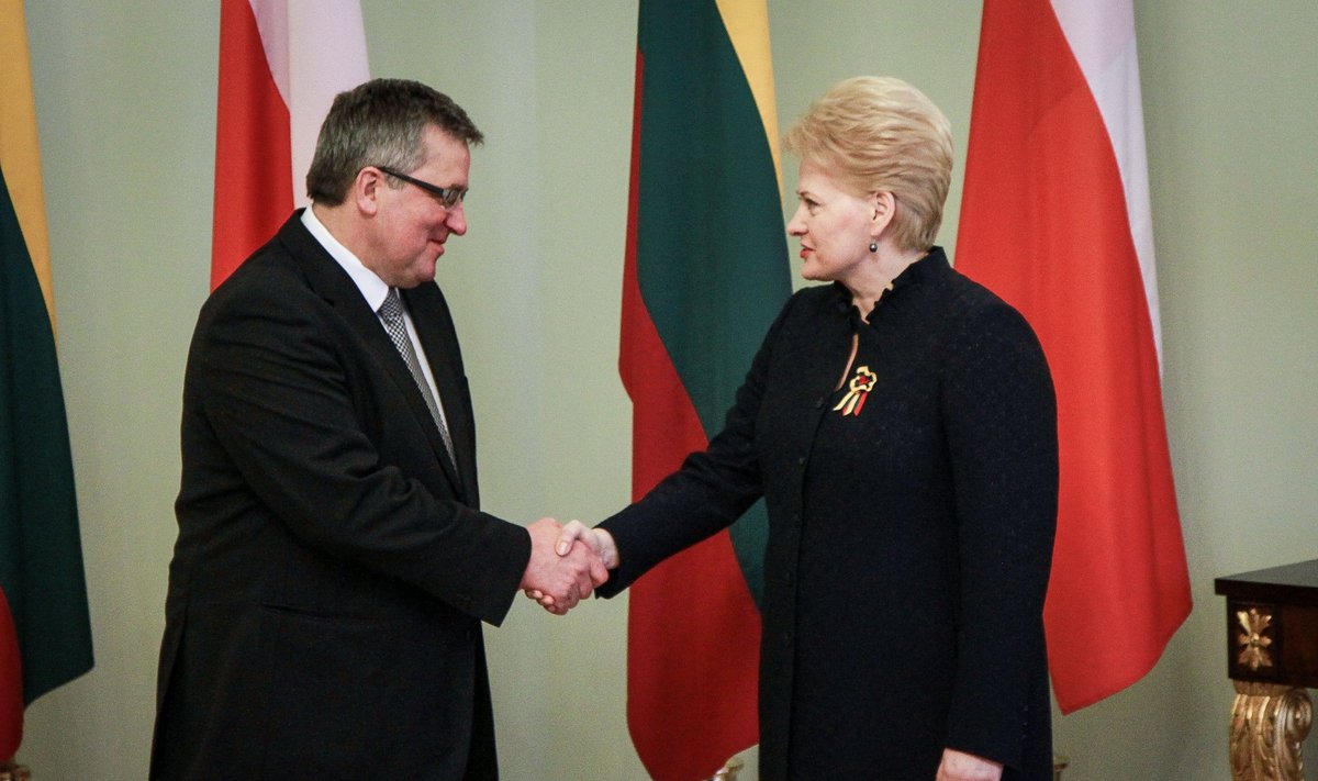 Bronislawas Komorowskis ir Dalia Grybauskaitė