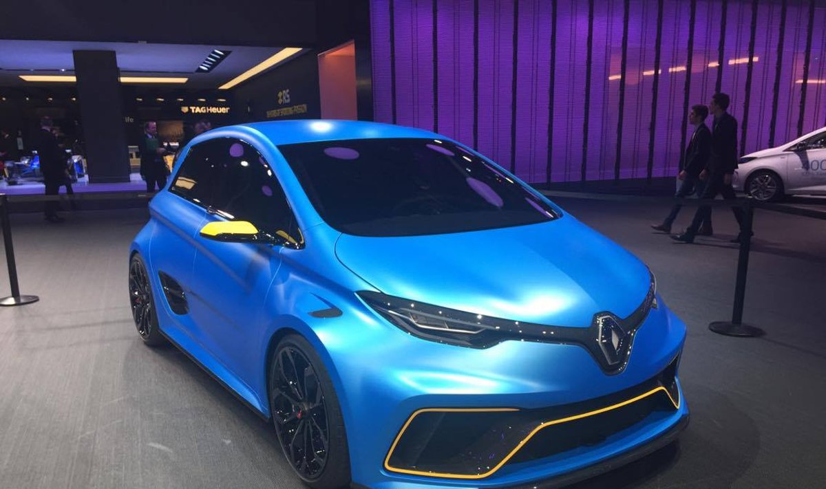 Koncepcinis sportinis elektromobilis "Renault Zoe E-Sport"