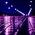 Kodėl JAV gatvių žibintai šviečia violetine spalva?