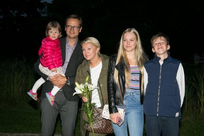 Agnė Grigaliūnienė su šeima