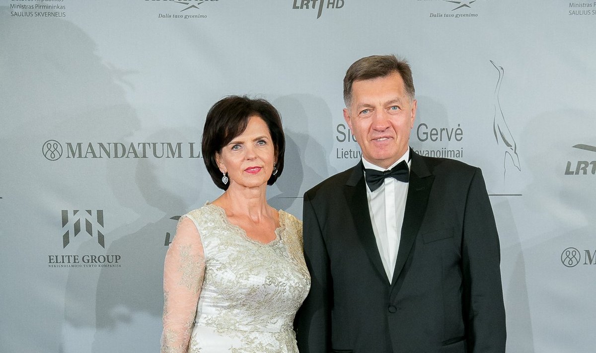 Algirdas Butkevičius su žmona Janina