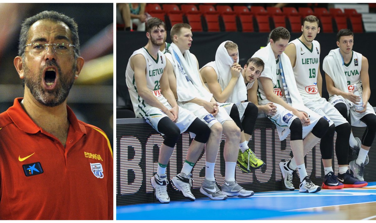 Juanas Antonio Orenga, Lietuvos U-20 rinktinė (AFP-Scanpix, FIBA nuotr.)
