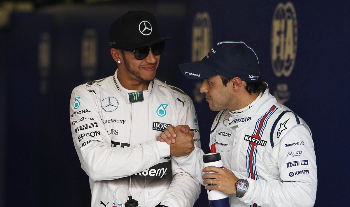 Lewisas Hamiltonas ir Felipe Massa