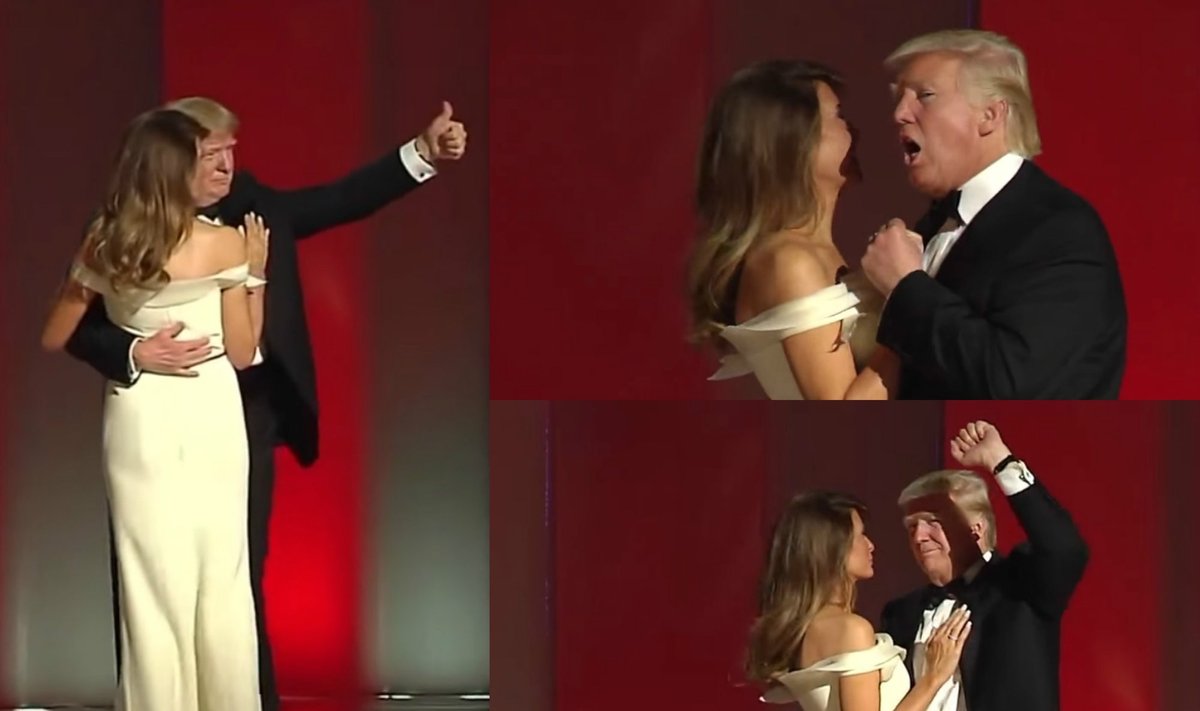 Donaldo Trumpo ir Melanios pirmasis šokis