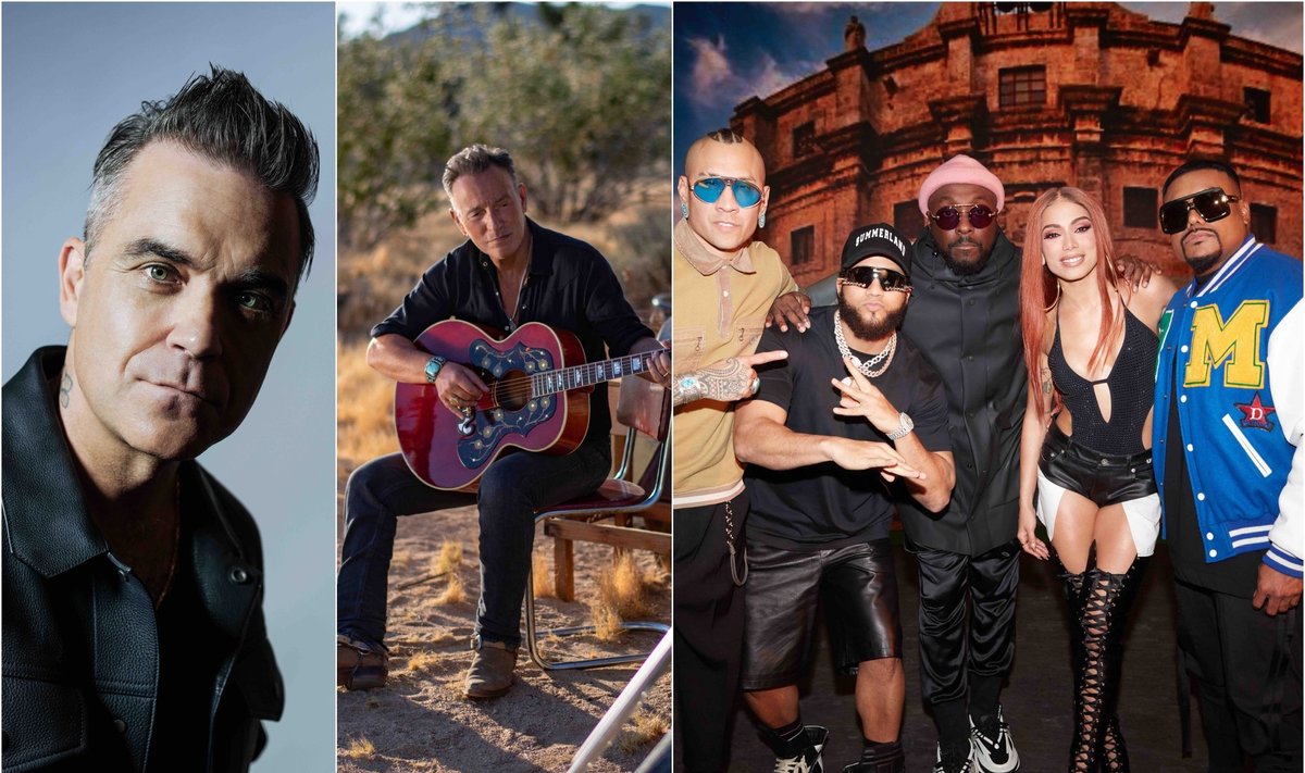 Robbie Williamsas, Bruce Springsteen, "Black Eyed Peas" /Foto: Sony Music
