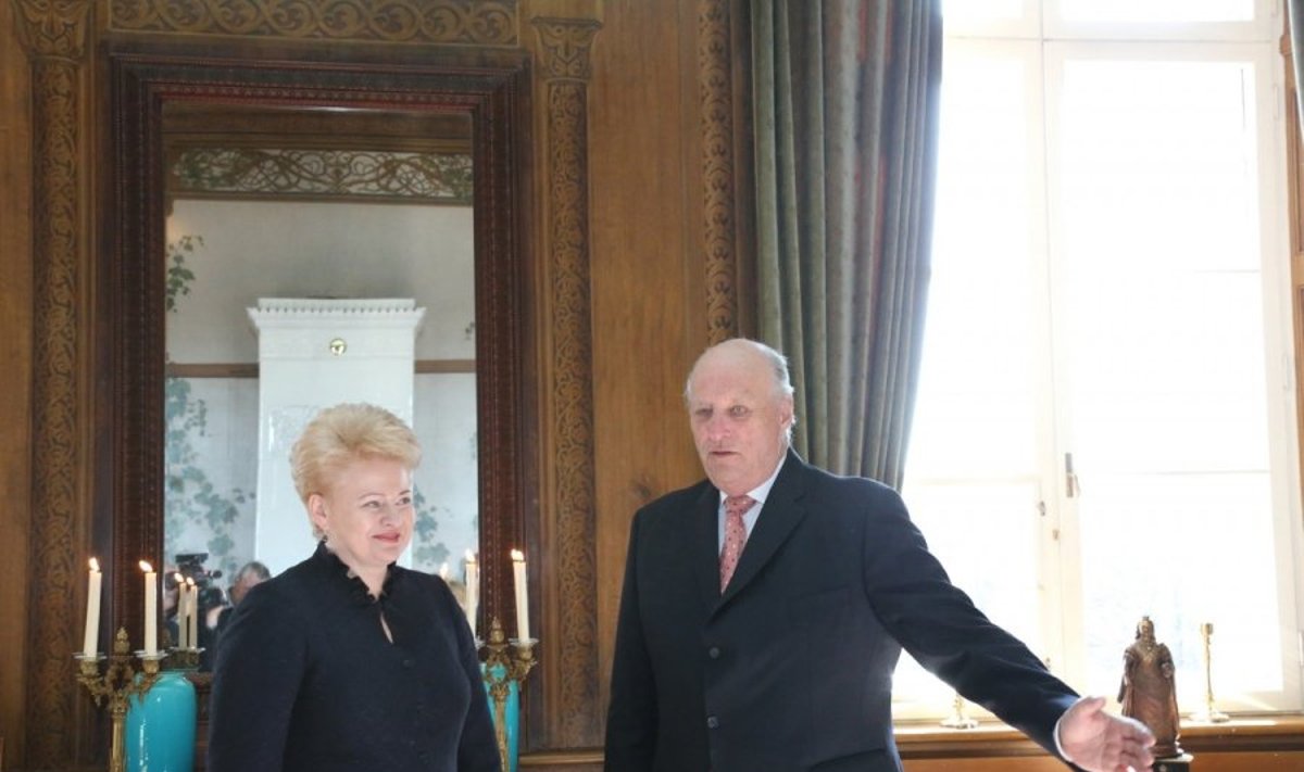 Dalia Grybauskaitė Osle susitiko su Norvegijos Karaliumi Haraldu V