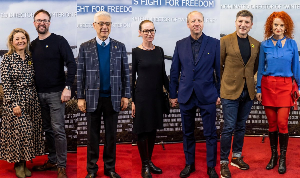 Filmo „Laisvė ugnyje: Ukrainos kova už laisvę“ premjeros akimirkos