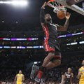 NBA: 39-is taškus pelnęs L.Jamesas lėmė „Heat“ klubo pergalę prieš „Lakers“