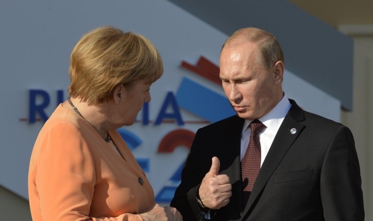 A. Merkel, V. Putinas