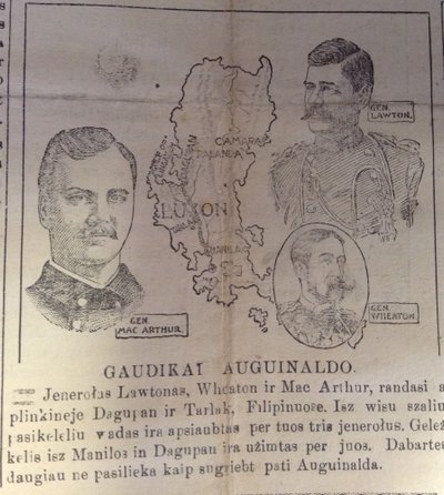 Nuotraukos skelbtos laikraštyje "Saulė" 1898-1901 m.