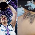 L. Dončičius istorinę pergalę Europos čempionate įamžino tatuiruotėje