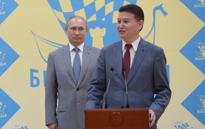 Vladimiras Putinas ir Kirsanas Iliumžinovas