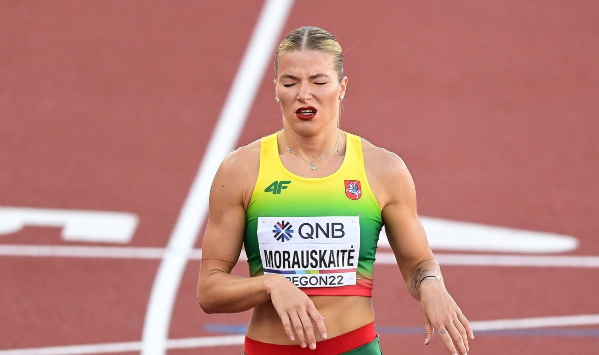 Modesta Justė Morauskaitė 400 m pusfinalyje
