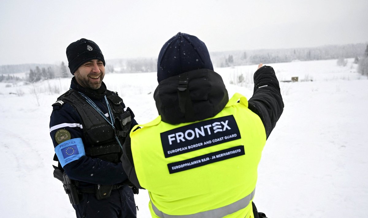 Frontex pareigūnai Suomijoje