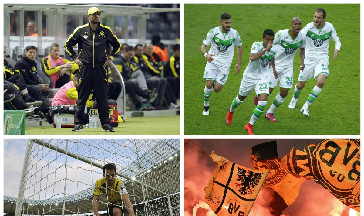 Jurgenui Kloppui nepavyko pergalingai atsisveikinti su Dortmundo klubu (Reuters ir AP nuotr.)