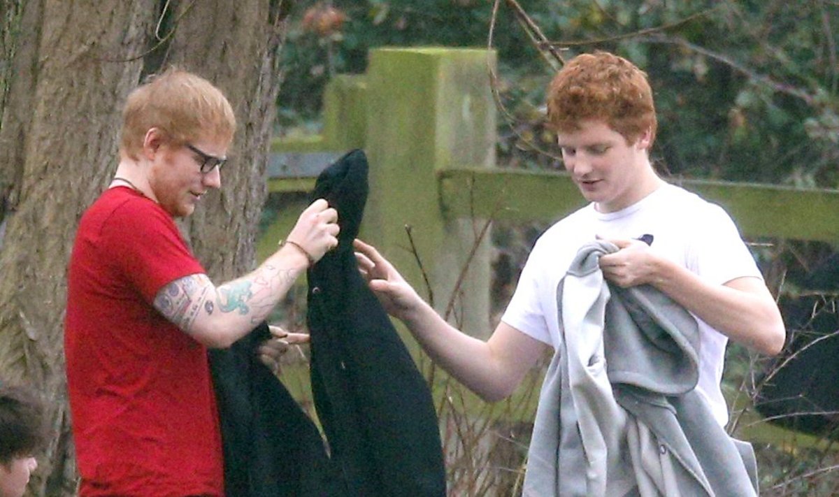 Ed Sheeran vaizdo klipo filmavimas