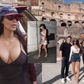 Viešėdama Vatikane Kim Kardashian iš lagamino traukė itin iššaukiančius drabužius: kelionės kompanionės rengėsi kur kas kukliau