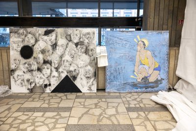 Dailininkų sąjungos galerijoje atidaryta paroda–akcija „Lex retro non agit“