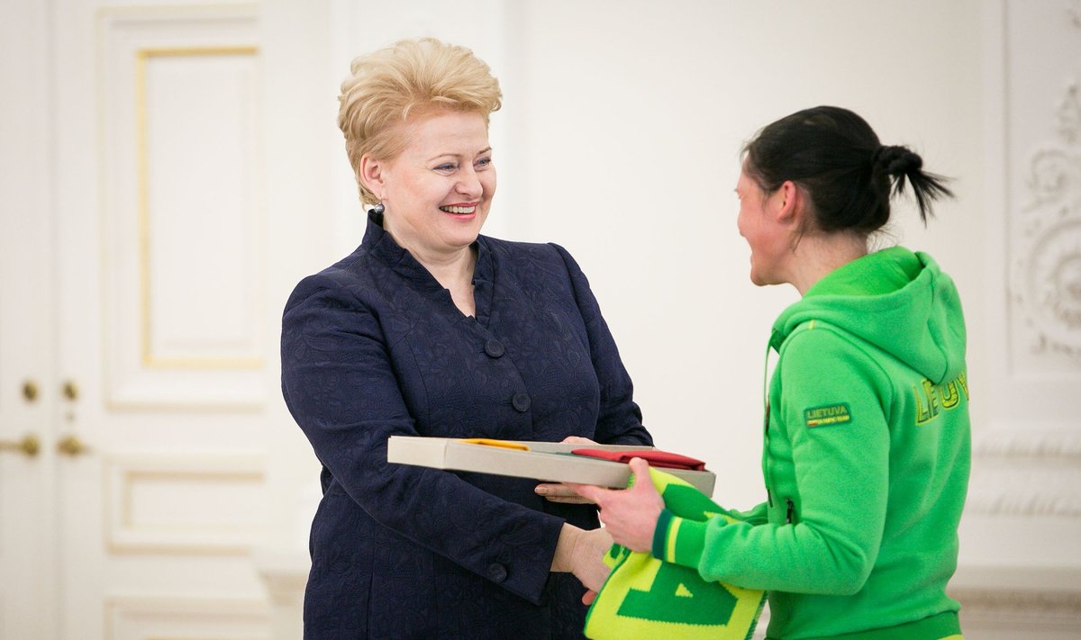Prezidentė Dalia Grybauskaitė ir Diana Rasimovičiūtė