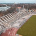 Kauno stadiono griovimo darbai: užbaigtas svarbus etapas