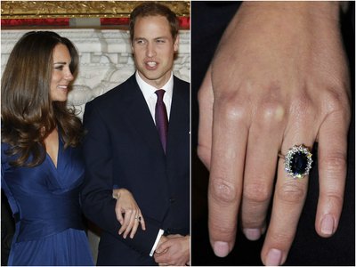 Kate Middleton sužadėtuvių žiedas