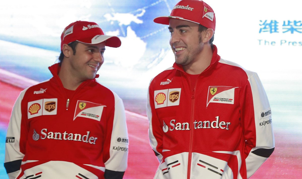 Felipe Massa ir Fernando Alonso