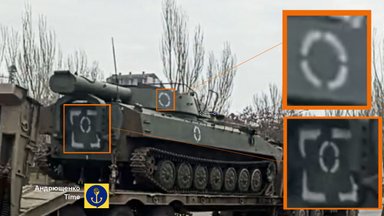 Ant rusų karinės technikos Ukrainoje – nauji ženklai