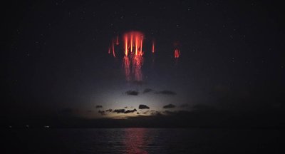Kosminiai žaibai. NASA/Thanasis Papathanasiou nuotr.