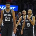 „Spurs“ trejetas T. Duncanas, E. Ginobili ir T. Parkeris – NBA rekordininkai