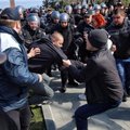 Odesoje minint išvadavimo dieną susistumdė ukrainiečių ir prorusiški aktyvistai, sulaikyti keli asmenys