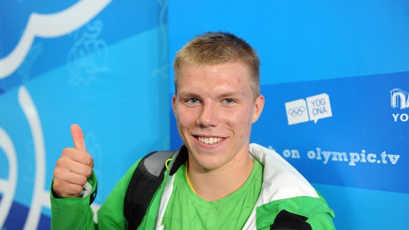 Nandzingo jaunimo vasaros olimpinėse žaidynėse kūjo metikas T. Vasiliauskas užėmė ketvirtą vietą