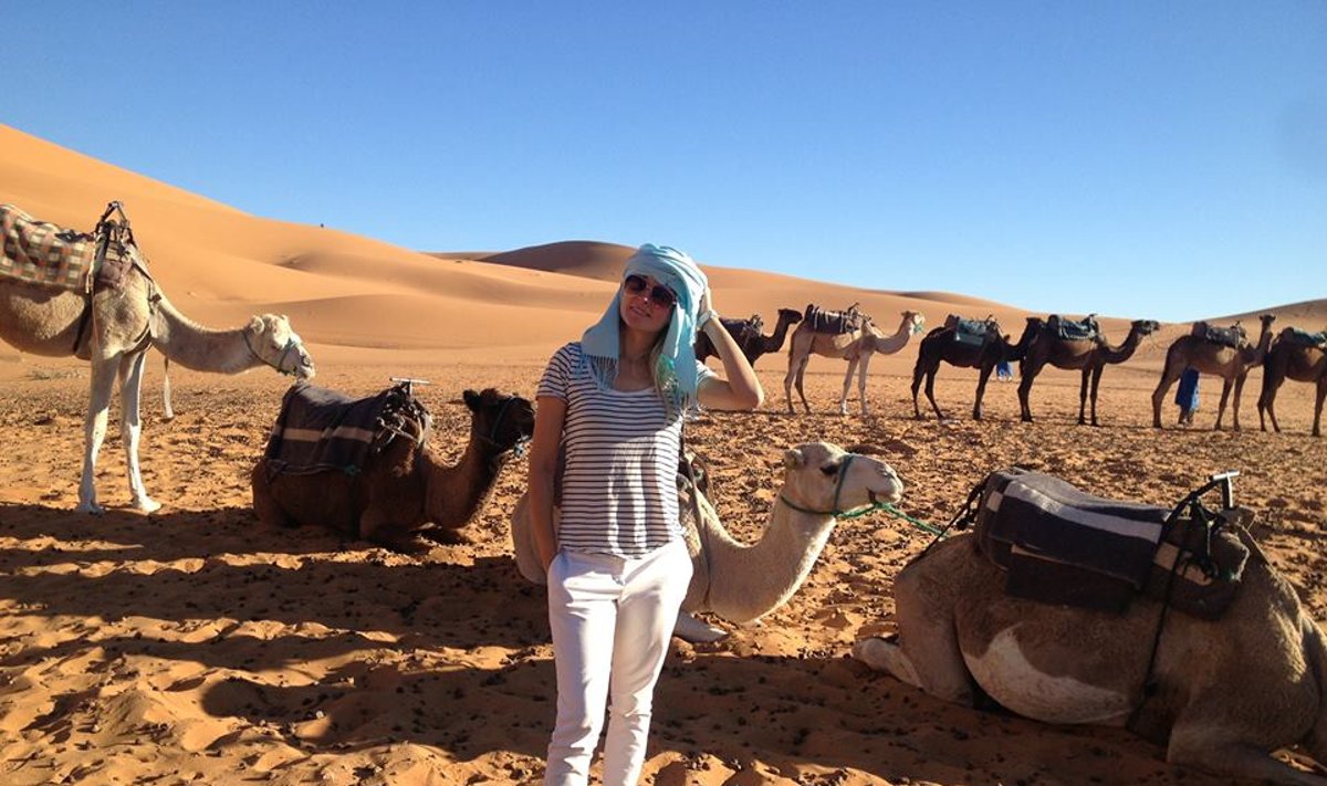 Justės Zinkevičiūtės atostogos Maroke