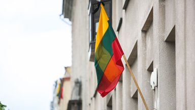 В Клайпеде обнаружен литовский флаг со сломанным древком