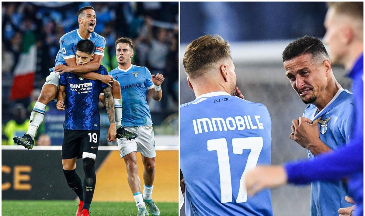 Džiaugsmą pakeitė ašaros: varžovui ant sprando užsiropštęs įplieskė „Inter“ ir „Lazio“ konfliktą