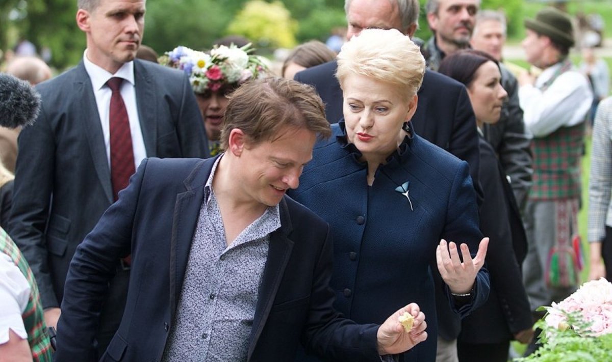 Dalia Grybauskaitė ir James'as Roganas