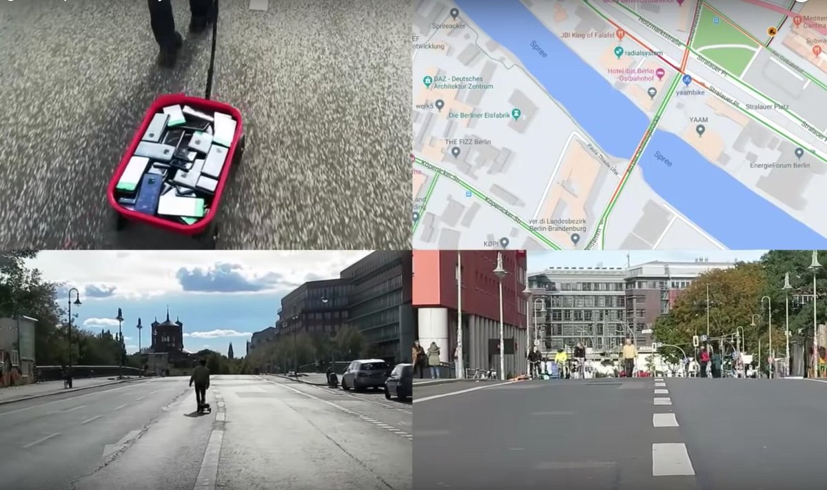 Menininkas nulaužė „Google Maps“ ir imitavo eismo kamščius