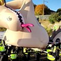Protesto metu policininkai konfiskavo Loch Neso pabaisą